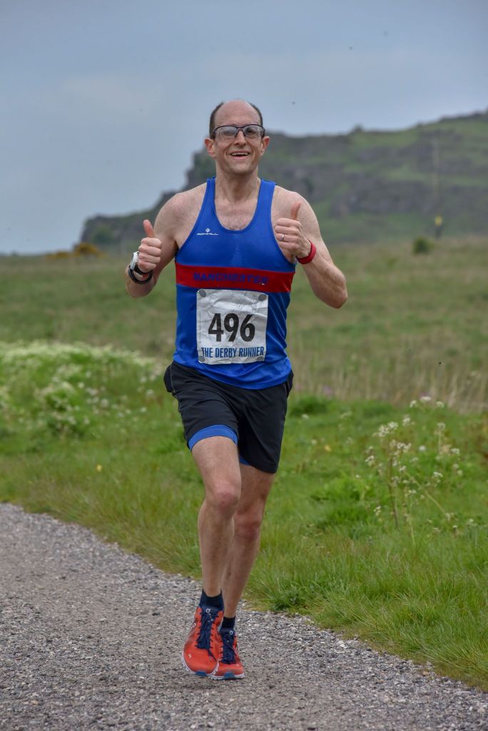 Alex running White Peak Marathon